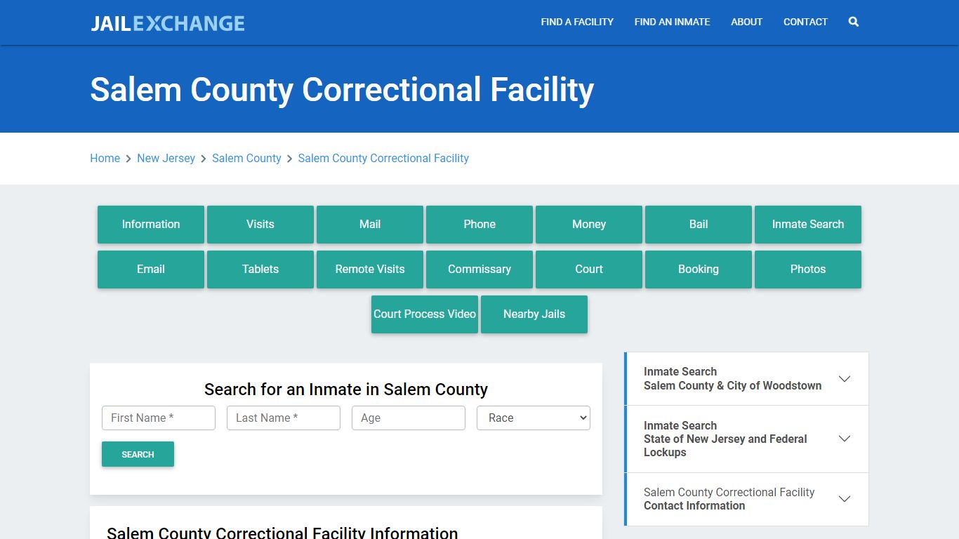 Salem County Correctional Facility - Jail Exchange